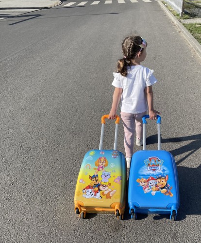 Walizka podróżna na kółkach Psi Patrol - niebieska duża (5)