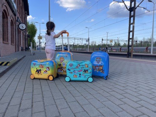 Walizka podróżna na kółkach Psi Patrol - niebieska duża (6)