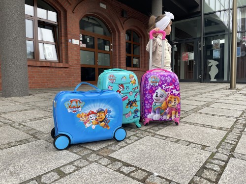 Walizka podróżna na kółkach Psi Patrol - różowa duża (5)