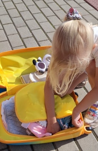 Walizka podróżna na kółkach Psi Patrol - żółta duża (7)