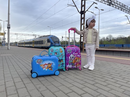 Walizka podróżna na kółkach Psi Patrol - turkusowa duża (8)