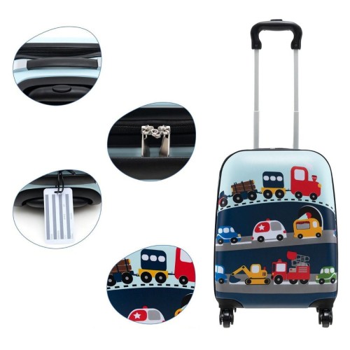 Walizka i plecak w zestawie - pojazdy (5)