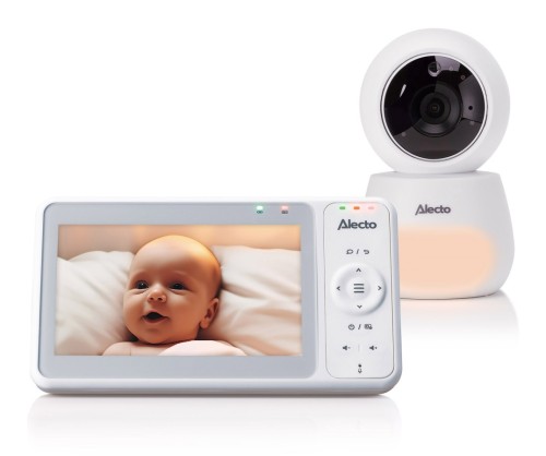 Alecto DVM2050 - wideo niania elektroniczna z kamerą HD, kolorowym wyświetlaczem i lampką nocną, biała (6)