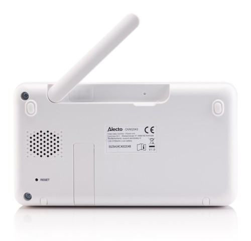 Alecto DVM2043 - wideoniania z kamerą, kolorowym wyświetlaczem i lampką nocną, biała (9)