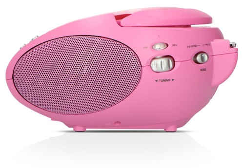 Lenco SCD-24 Pink - przenośne radio stereo FM z odtwarzaczem CD (6)