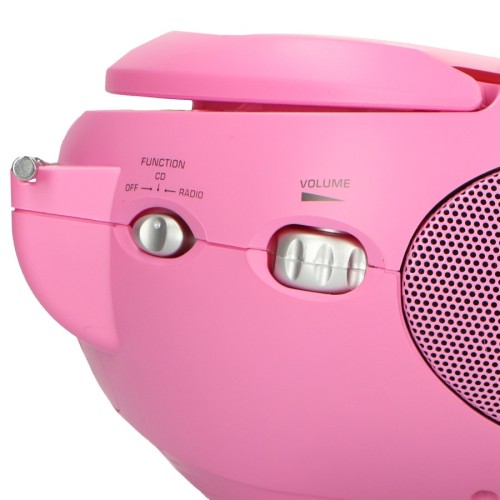 Lenco SCD-24 Pink - przenośne radio stereo FM z odtwarzaczem CD (10)