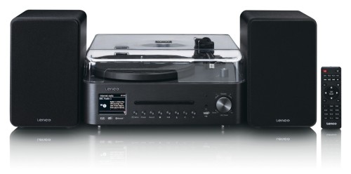 Lenco MC-760 - mikrowieża z gramofonem, CD, USB, radiem internetowym, FM/DAB+ i Bluetooth (10)
