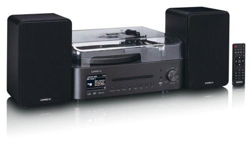 Lenco MC-760 - mikrowieża z gramofonem, CD, USB, radiem internetowym, FM/DAB+ i Bluetooth (11)