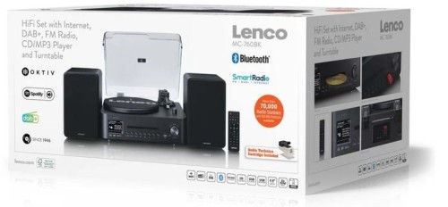 Lenco MC-760 - mikrowieża z gramofonem, CD, USB, radiem internetowym, FM/DAB+ i Bluetooth (12)