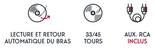 Gramofon w pełni automatyczny Thomson TT350 + wkładka Audio-Technica AT3600L (8)