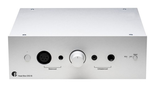 Pro-Ject Head Box DS3 B srebrny - wzmacniacz słuchawkowy z wejściami i wyjściami zbalansowanymi (1)