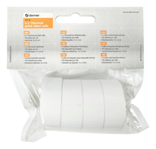 Denver PSP-20 - rolki papieru do drukarki MBP-16, 4 szt. (1)