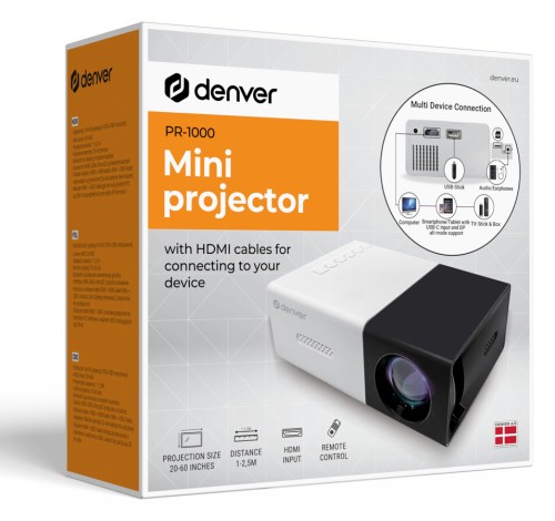 Denver PR-1000 - mini projektor z HDMI i USB (9)