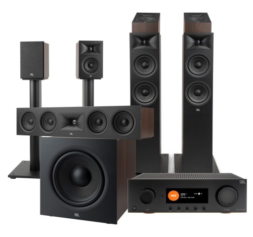 JBL system kina domowego5.1.2 Dolby ATMOS MA7100HP + STAGE 260F + 245C + 240B + stojak na kolumny + 240H +220P CZARNY (1)