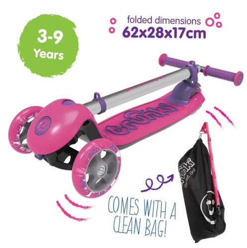 Składana hulajnoga Trunki - różowa, duża (8)
