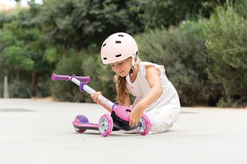 Składana hulajnoga Trunki - różowa, duża (10)