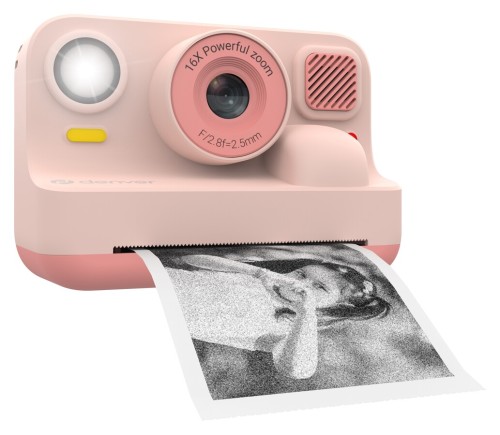 Denver KPC-1374BTRO - cyfrowy aparat dziecięcy z drukarką i Bluetooth, różowy (3)