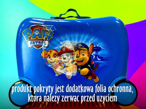 Jeżdżąca walizka podróżna Psi Patrol - żółta mała (10)