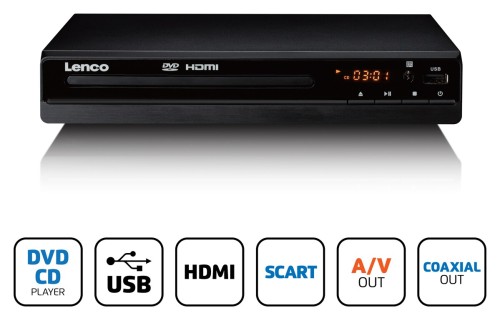 Lenco DVD-121BK - odtwarzacz DVD stacjonarny (6)