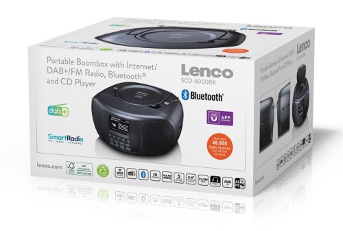 Lenco SCD-6000BK - Boombox z radiem internetowym i FM/DAB+, CD i Bluetooth (13)