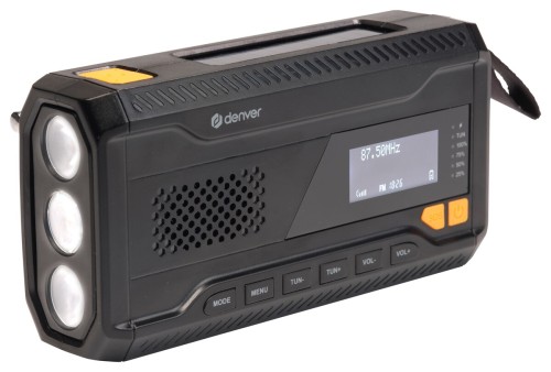 Denver SCD-2033 – radio FM/DAB+ z Bluetooth, zasilaniem solarnym/dynamowym/bateryjnym (2)