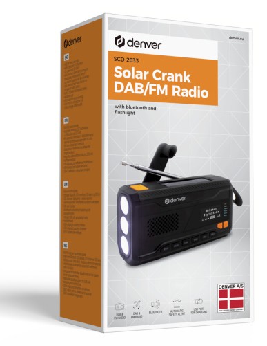 Denver SCD-2033 – radio FM/DAB+ z Bluetooth, zasilaniem solarnym/dynamowym/bateryjnym (18)