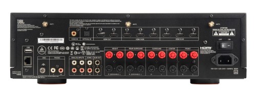 Kompletny zestaw kina domowego JBL Dolby Atmos 5.1.2 – MA9100HP + STAGE 280F + STAGE 245C + STAGE 250B z podstawkami + STAGE 240H + aktywny subwoofer STAGE 220P (5)