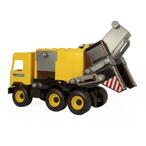 Middle Truck śmieciarka żółta w kartonie (3)