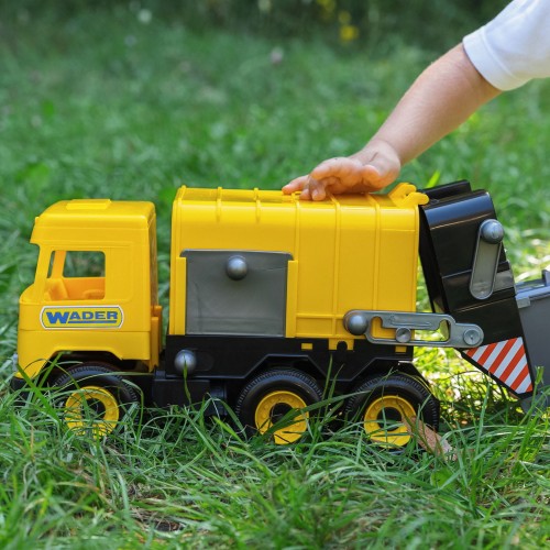 Middle Truck śmieciarka żółta w kartonie (1)