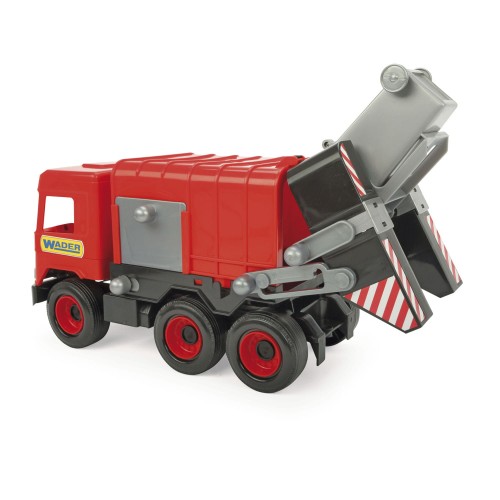 Middle Truck śmieciarka czerwona w kartonie (5)