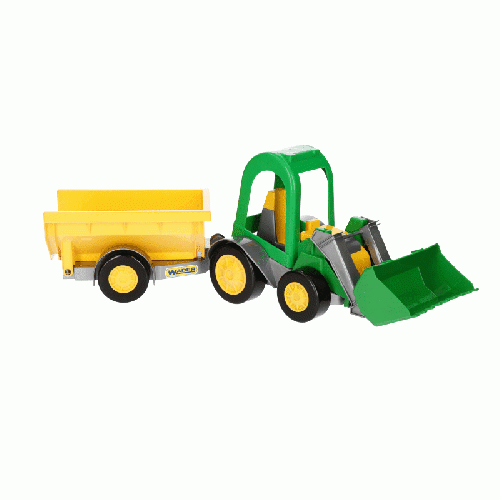 Farmer traktor ładowarka z przyczepą w kartonie (1)