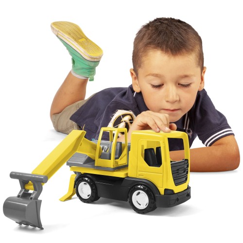 Tech Truck koparka w kartonie (6)