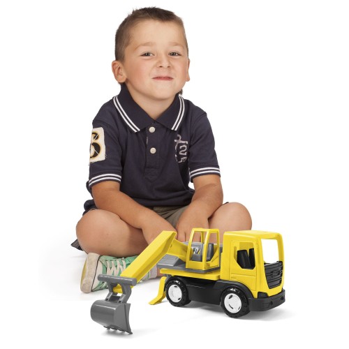 Tech Truck koparka w kartonie (2)