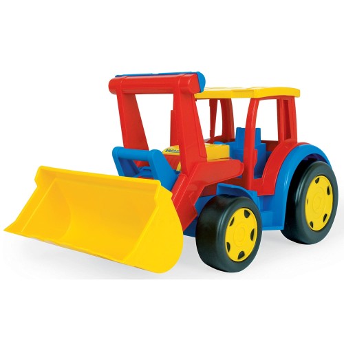 Gigant traktor ładowarka czerwono żółty (13)