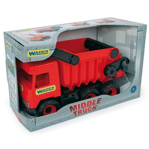 Middle Truck wywrotka czerwona w kartonie (3)