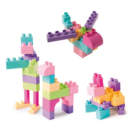 Kids Blocks klocki 50el. różowe (3)