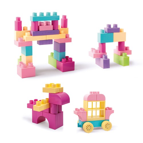 Kids Blocks klocki 50el. różowe (2)