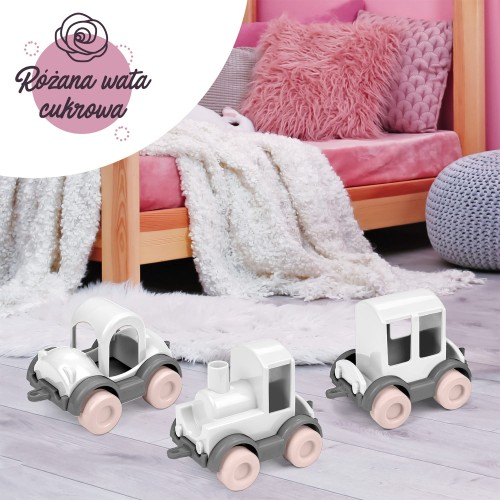 Różana Wata Cukrowa Kid Cars trio (2)