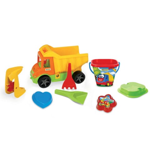 Multi Truck wywrotka z kompletem do piasku z wiaderkiem (3)