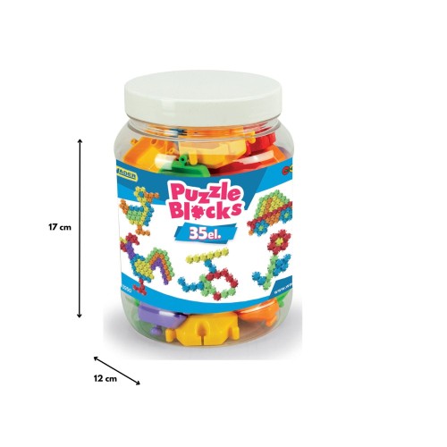 Klocki puzzle w słoiku 35 el. (3)
