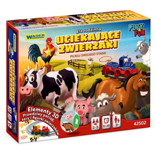 Play & Fun Uciekające Zwierzęta gra rodzinna (9)