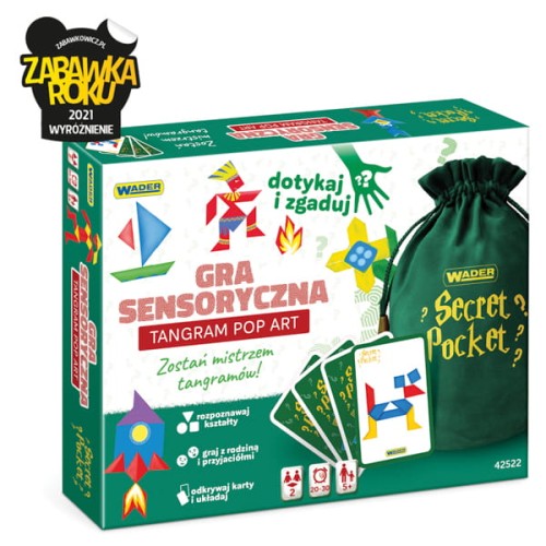 Play & Fun Secret Pocket Tangram Pop Art gra sensoryczna (8)