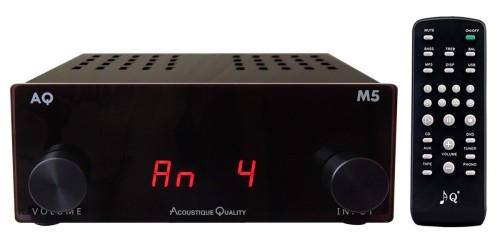 AQ M5 - Wzmacniacz zintegrowany z 4 wejściami, pilotem i wyjściem 2 x 50 W (1)
