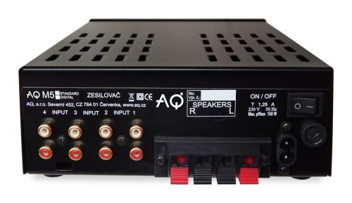 AQ M5 - Wzmacniacz zintegrowany z 4 wejściami, pilotem i wyjściem 2 x 50 W (5)