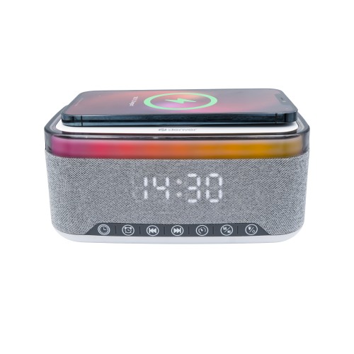 Denver CRQ-225 - radiobudzik z tunerem FM, Bluetooth, ładowaniem bezprzewodowym (3)