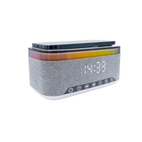 Denver CRQ-225 - radiobudzik z tunerem FM, Bluetooth, ładowaniem bezprzewodowym (5)