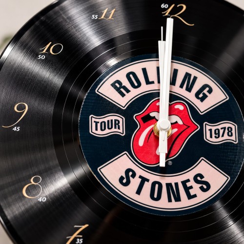 Zegar ścienny The Rolling Stones - Tour 1978 - styl płyty winylowej (3)