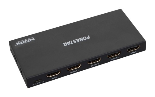 Fonestar FO-22S4ED - rozdzielacz HDMI 4K 1 wejście na 4 wyjścia, 18 Gbps (1)