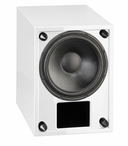 Acoustique Quality PONTOS W Aktywny subwoofer do zestawu kina domowego lub stereo / biały lakier HIGH GLOSS (1)