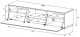 Sonorous ST160 Szafka audio video STA160I-BLK-WHT-BS